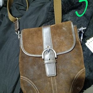 Vintage Suede Crossbody
